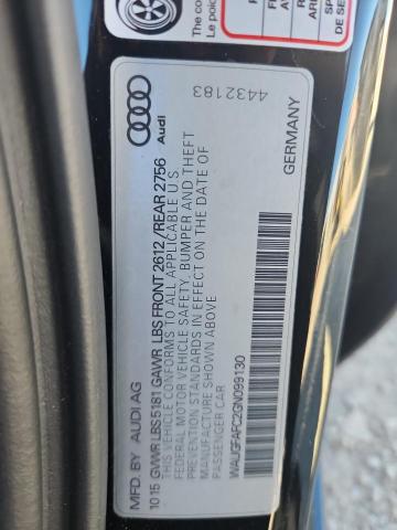 WAUGFAFC2GN099130 - 2016 AUDI A6 PREMIUM PLUS BLACK photo 12