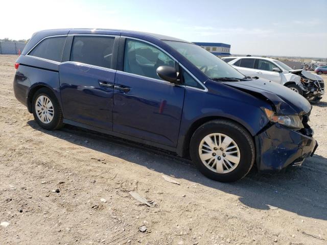 5FNRL5H21EB075056 - 2014 HONDA ODYSSEY LX BLUE photo 4