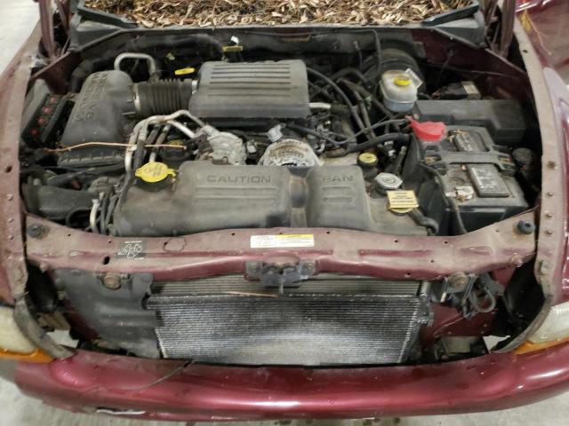 1B4HS48N32F215146 - 2002 DODGE DURANGO SLT MAROON photo 12