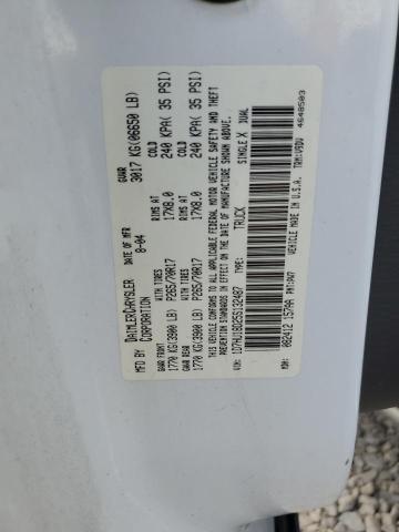 1D7HU18D25S132487 - 2005 DODGE RAM 1500 ST WHITE photo 12