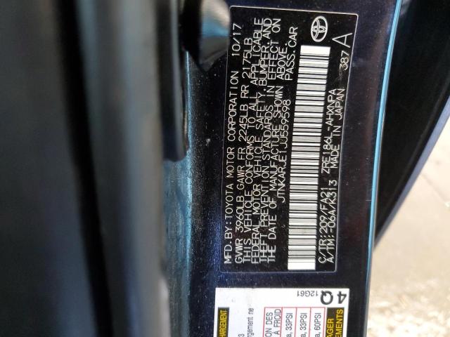 JTNKARJE1JJ559598 - 2018 TOYOTA COROLLA IM Qara foto 12