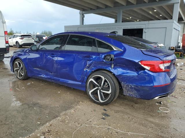 1HGCV1F3XNA079993 - 2022 HONDA ACCORD SPORT BLUE photo 2