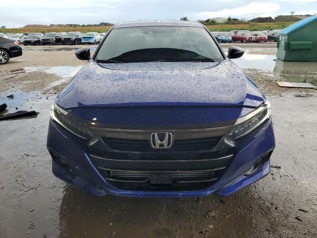 1HGCV1F3XNA079993 - 2022 HONDA ACCORD SPORT BLUE photo 5