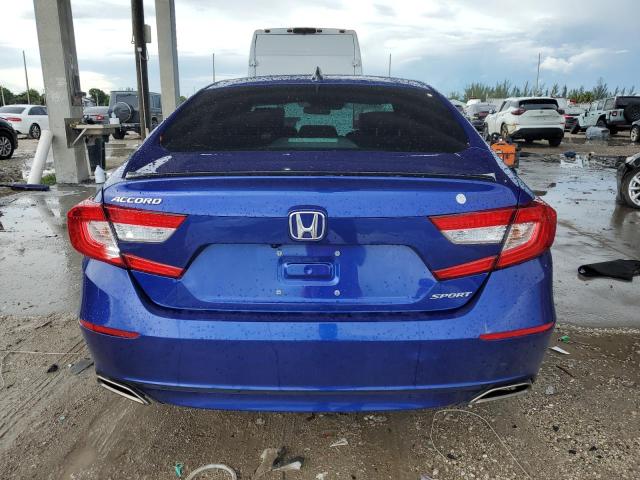 1HGCV1F3XNA079993 - 2022 HONDA ACCORD SPORT BLUE photo 6