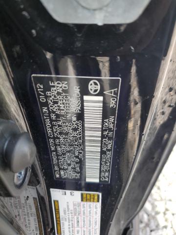 JTKJF5C74C3036665 - 2012 TOYOTA SCION TC შავი ფოტო 12