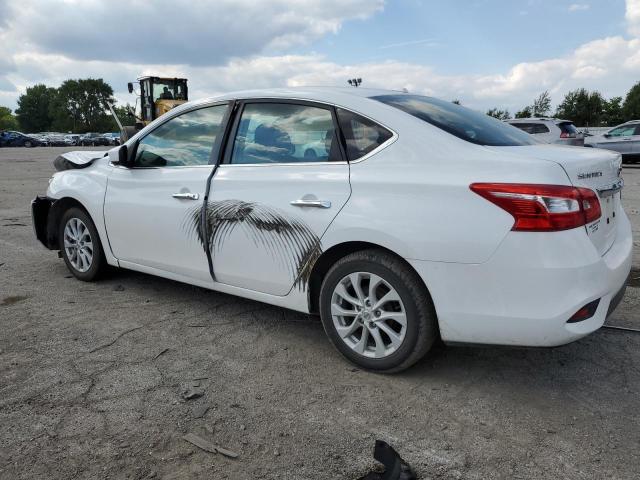 3N1AB7APXKY435767 - 2019 NISSAN SENTRA S WHITE photo 2