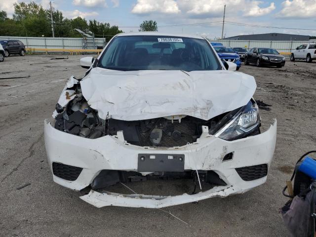 3N1AB7APXKY435767 - 2019 NISSAN SENTRA S WHITE photo 5
