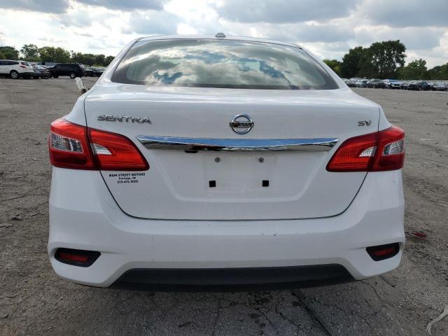 3N1AB7APXKY435767 - 2019 NISSAN SENTRA S WHITE photo 6
