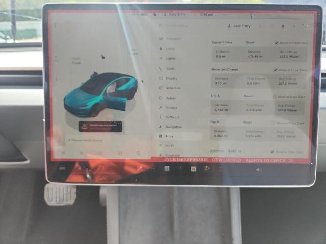 5YJ3E1EBXSF953818 - 2025 TESLA MODEL 3 GRAY photo 9