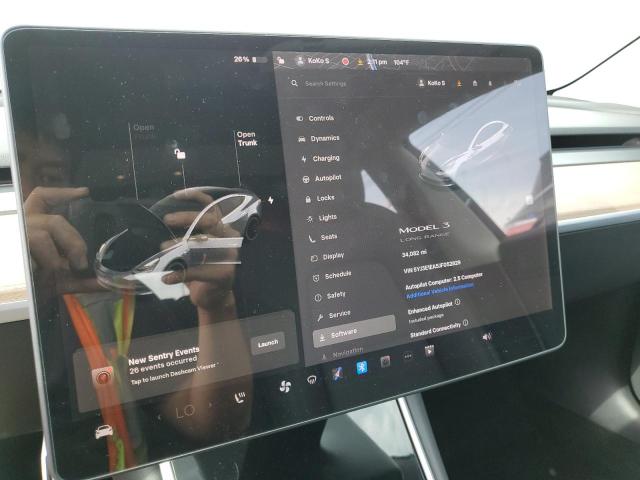 5YJ3E1EA5JF052829 - 2018 TESLA MODEL 3 رمادي صورة 9
