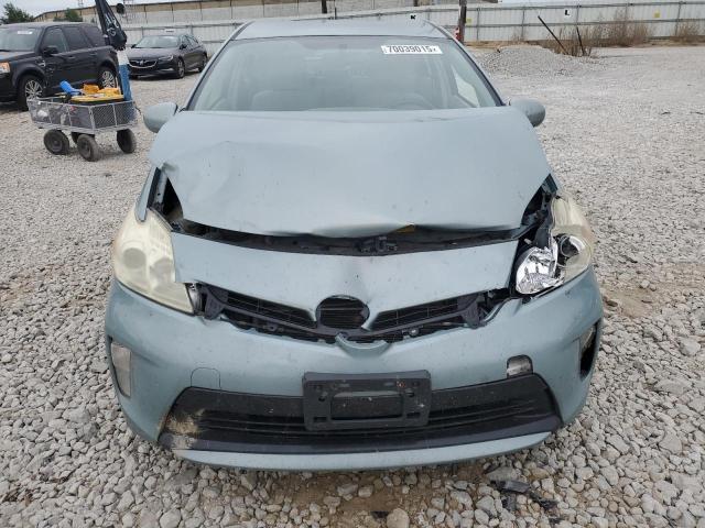 JTDKN3DU7D5583376 - 2013 TOYOTA PRIUS TEAL photo 5