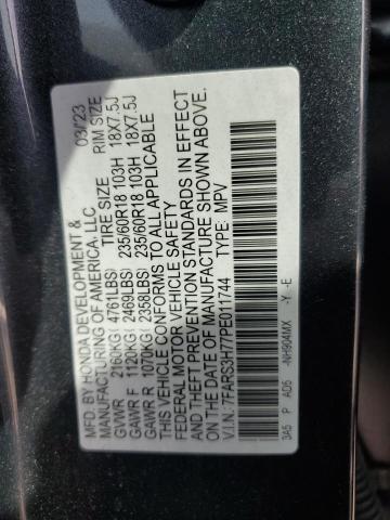 7FARS3H77PE011744 - 2023 HONDA CR-V EXL GRAY photo 14