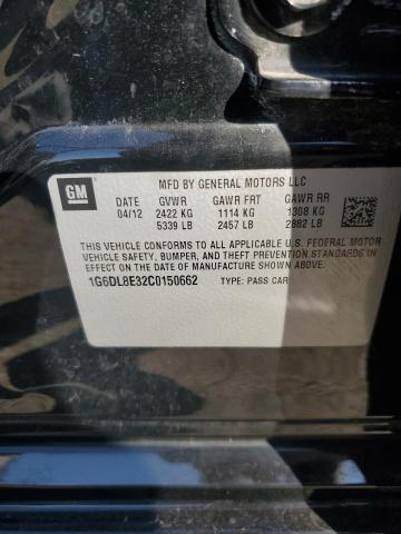 1G6DL8E32C0150662 - 2012 CADILLAC CTS PERFORMANCE COLLECTION Schwarz Foto 12