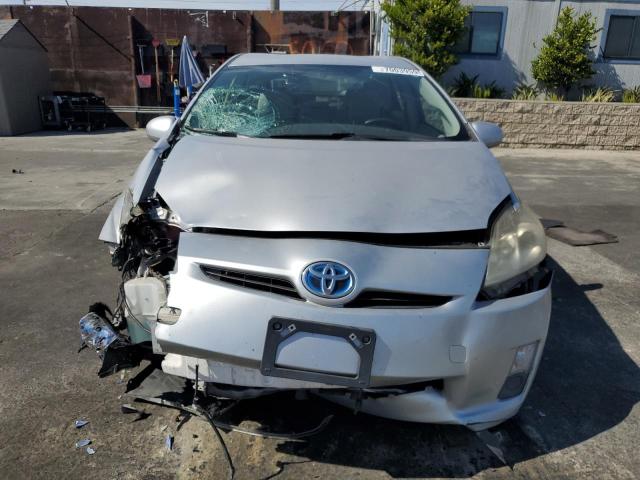 JTDKN3DUXA0020332 - 2010 TOYOTA PRIUS SILVER photo 5