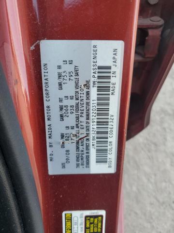 JM1BK32F191220311 - 2009 MAZDA 3 I Qırmızı foto 13