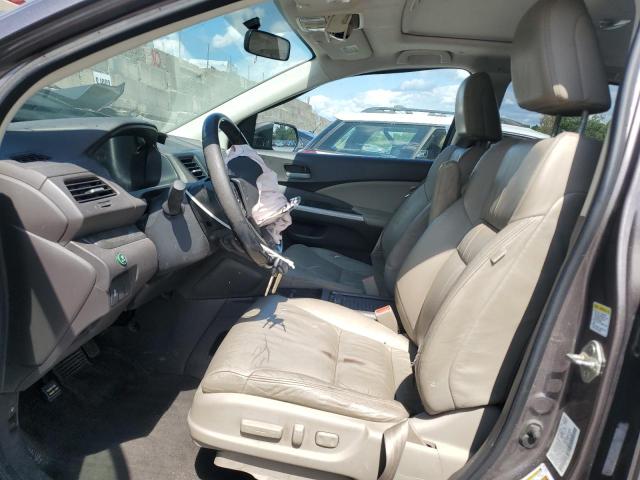 5J6RM4H77CL044644 - 2012 HONDA CR-V EXL GRAY photo 7