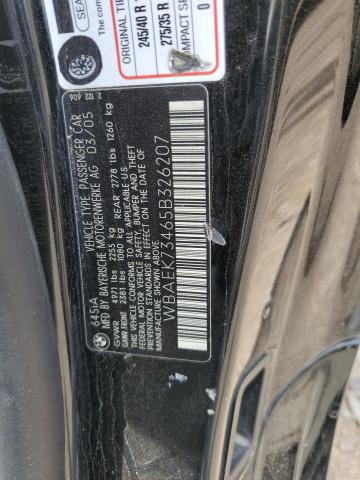 WBAEK73465B326207 - 2005 BMW 645 CI AUTOMATIC BLACK photo 12