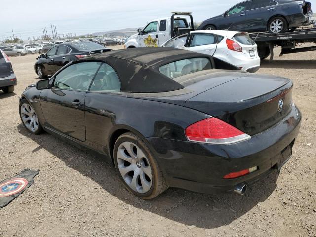 WBAEK73465B326207 - 2005 BMW 645 CI AUTOMATIC BLACK photo 2