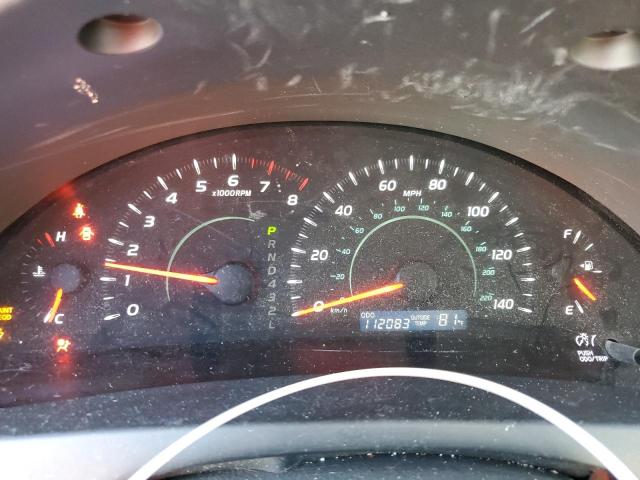 4T4BE46K28R028897 - 2008 TOYOTA CAMRY CE RED photo 9