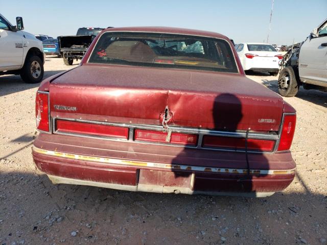 1LNLM83W5TY632896 - 1996 LINCOLN TOWN CARTIER MAROON photo 6