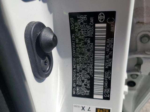 JTDB4MEE6RJ015084 - 2024 TOYOTA COROLLA LE თეთრი ფოტო 13