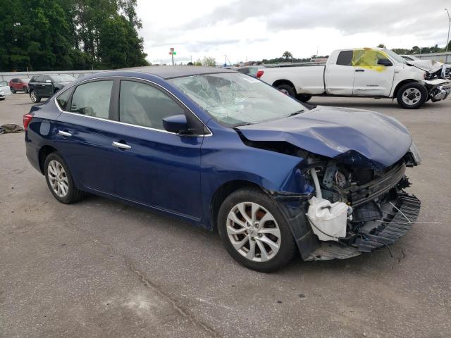 3N1AB7AP9KY324451 - 2019 NISSAN SENTRA S BLUE photo 4