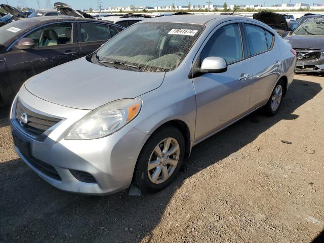 3N1CN7AP3EL843755 - 2014 NISSAN VERSA S SILVER photo 1