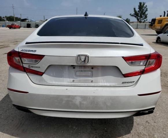 1HGCV1F3XNA083509 - 2022 HONDA ACCORD SPORT WHITE photo 6