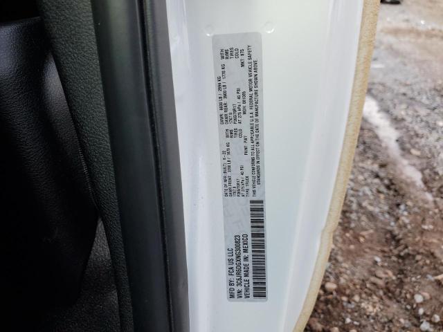 3C6JR6DGXNG300823 - 2022 RAM 1500 CLASSIC TRADESMAN Crème photo 12