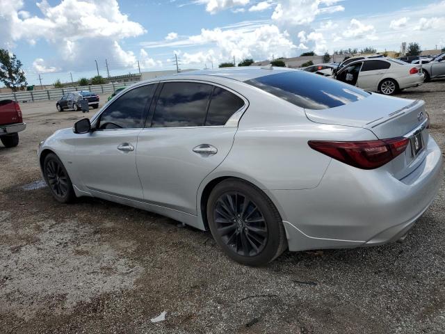 JN1EV7AP0JM592296 - 2018 INFINITI Q50 LUXE SILVER photo 2