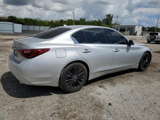 JN1EV7AP0JM592296 - 2018 INFINITI Q50 LUXE SILVER photo 3