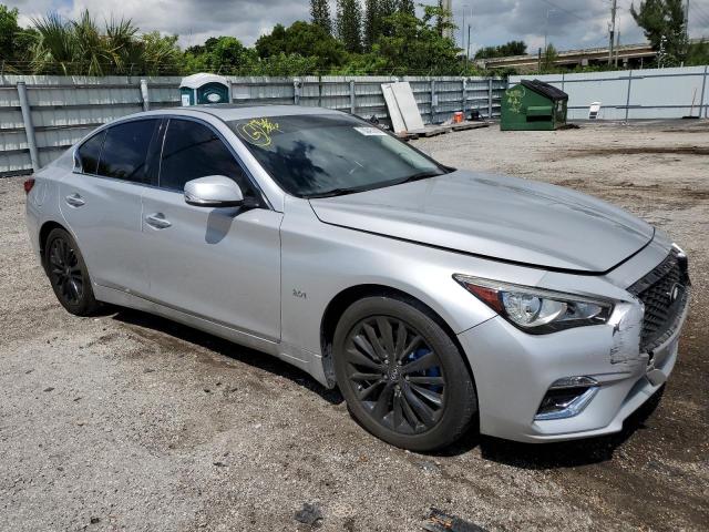 JN1EV7AP0JM592296 - 2018 INFINITI Q50 LUXE SILVER photo 4