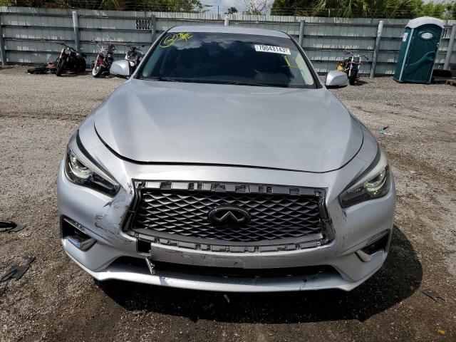 JN1EV7AP0JM592296 - 2018 INFINITI Q50 LUXE SILVER photo 5