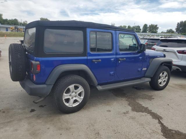 1C4HJXDN1LW330570 - 2020 JEEP WRANGLER UNLIMITED SPORT BLUE photo 3