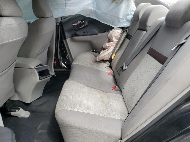 4T4BF1FK8CR248355 - 2012 TOYOTA CAMRY BASE BLACK photo 10