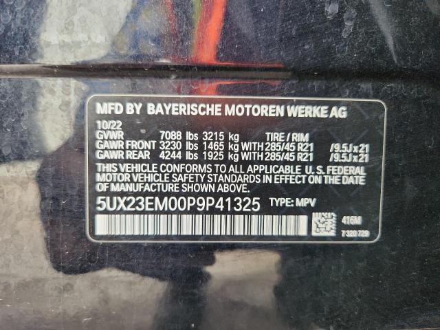 5UX23EM00P9P41325 - 2023 BMW X7 XDRIVE40I შავი ფოტო 13