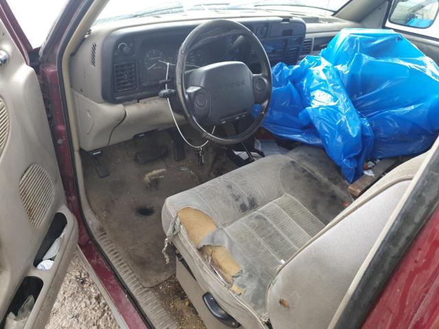 1B7KF26W9TS596331 - 1996 DODGE RAM 2500 BURGUNDY photo 8