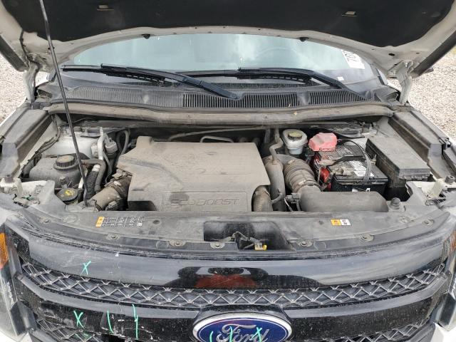 1FM5K8GT7DGC39326 - 2013 FORD EXPLORER SPORT Weiß Foto 12