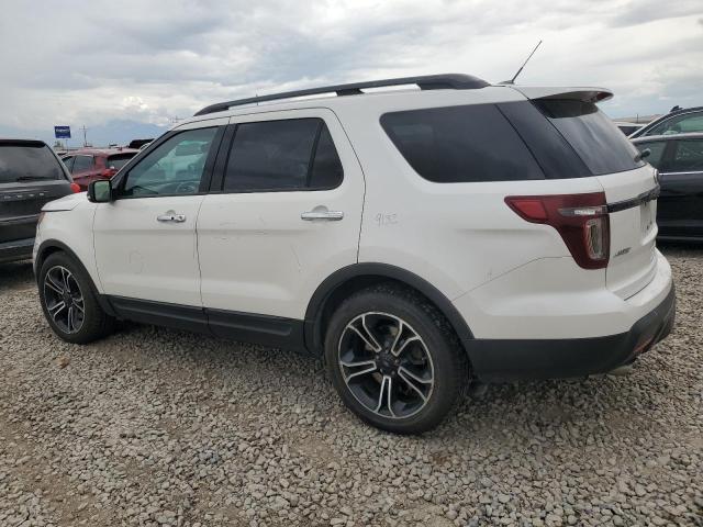 1FM5K8GT7DGC39326 - 2013 FORD EXPLORER SPORT Weiß Foto 2