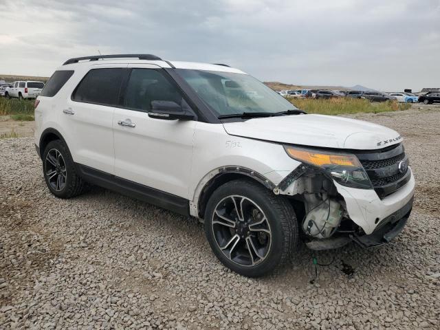 1FM5K8GT7DGC39326 - 2013 FORD EXPLORER SPORT Weiß Foto 4