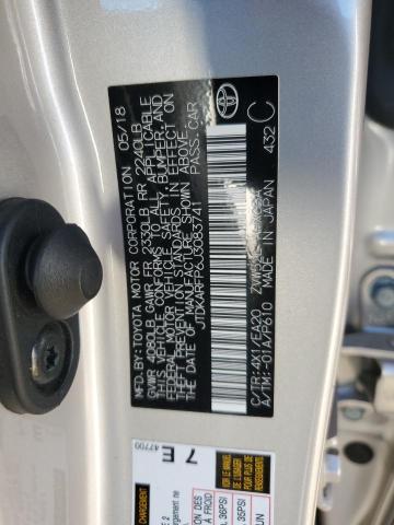 JTDKARFP6J3083741 - 2018 TOYOTA PRIUS PRIM 银色 照片 13