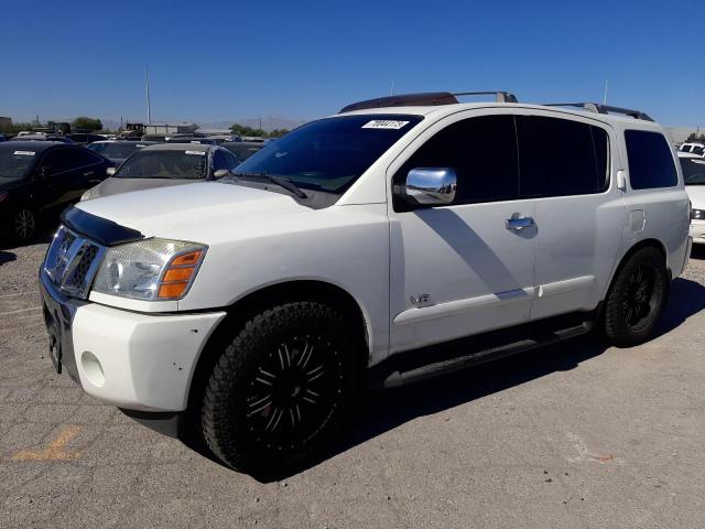 5N1BA08A07N709636 - 2007 NISSAN ARMADA SE WHITE photo 1