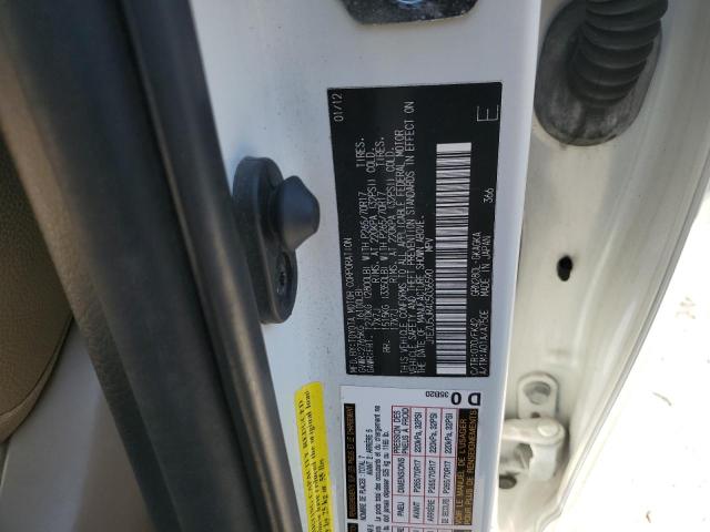 JTEZU5JR4C5036590 - 2012 TOYOTA 4RUNNER SR5 Ağ foto 12