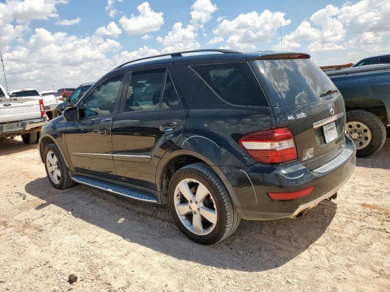 4JGBB56EX9A523953 - 2009 MERCEDES-BENZ ML 350 BLACK photo 2