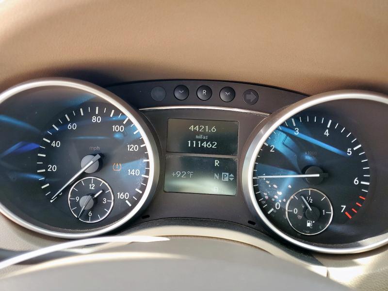 4JGBB56EX9A523953 - 2009 MERCEDES-BENZ ML 350 BLACK photo 9