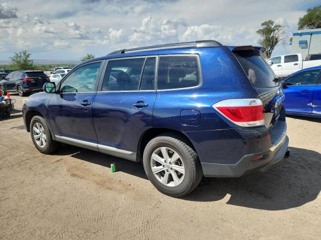 5TDZK3EH4DS133610 - 2013 TOYOTA HIGHLANDER BASE Կապույտ լուսանկար 2