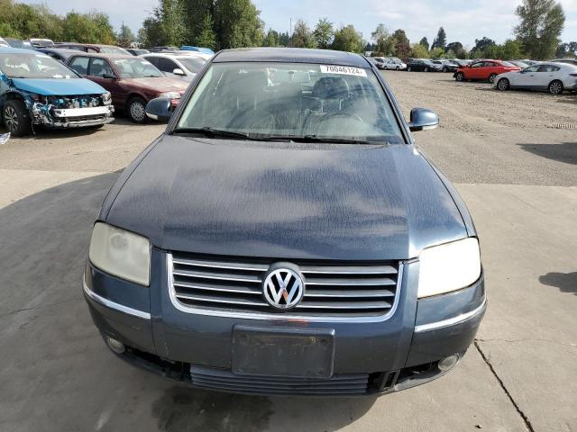 WVWAD63B95E054576 - 2005 VOLKSWAGEN PASSAT GLS BLUE photo 5