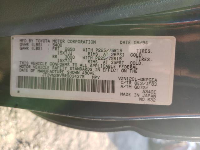 JT3VN29V9R0034375 - 1994 TOYOTA 4RUNNER VN29 SR5 蓝色 照片 14