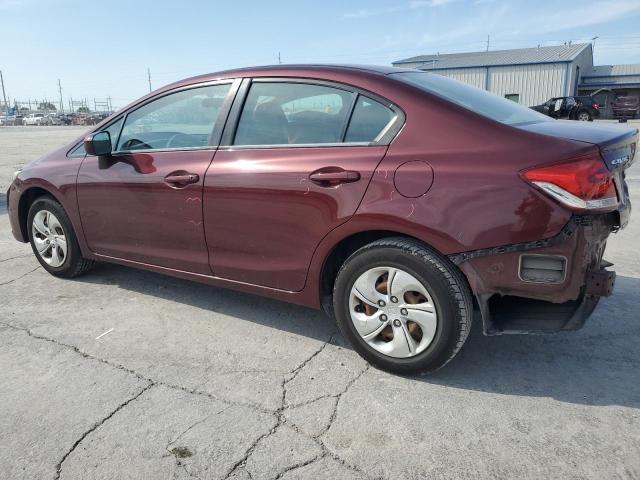 19XFB2F51FE099124 - 2015 HONDA CIVIC LX Kasztanowy zdjęcie 2