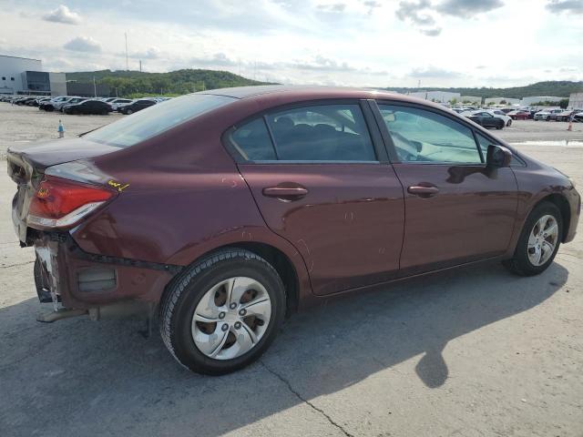 19XFB2F51FE099124 - 2015 HONDA CIVIC LX Kasztanowy zdjęcie 3